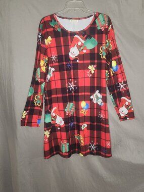 Womens Long Sleeve Christmas Dress 2XL